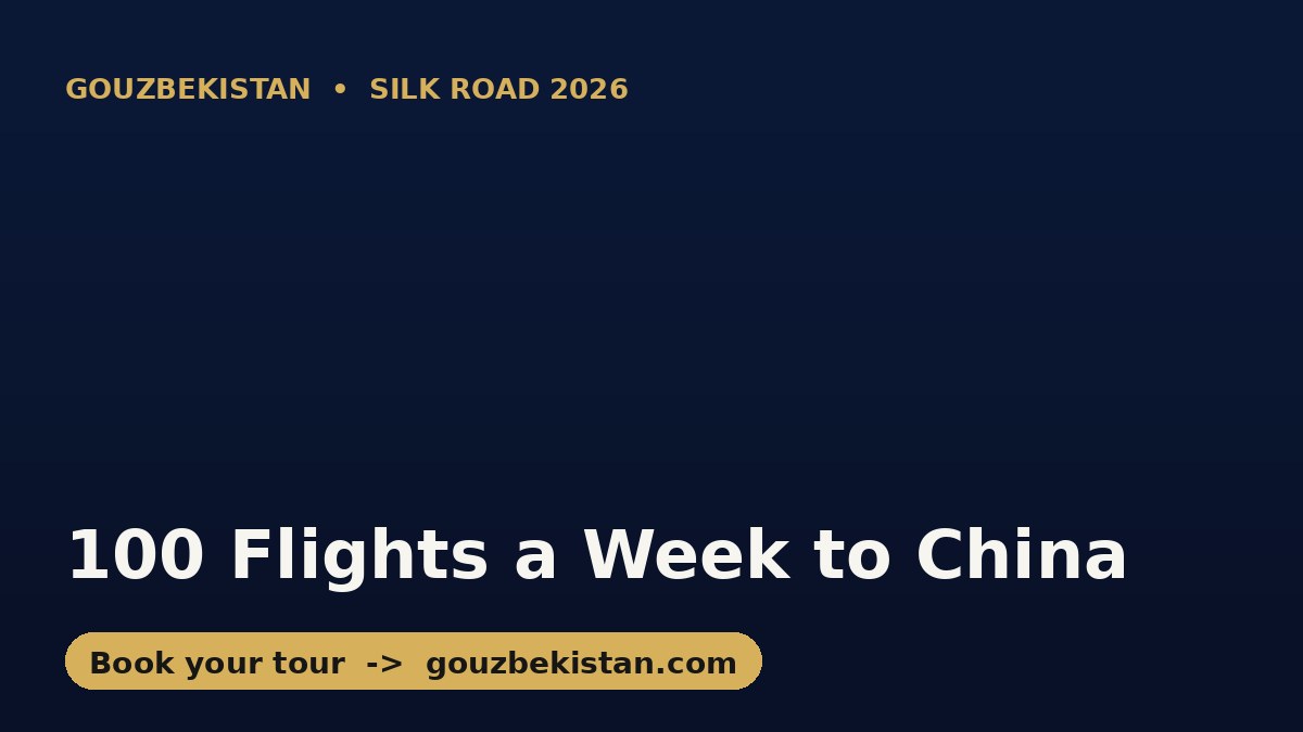 100 Flights a Week: Uzbekistan's Race to Welcome 3 Million Chinese Travelers