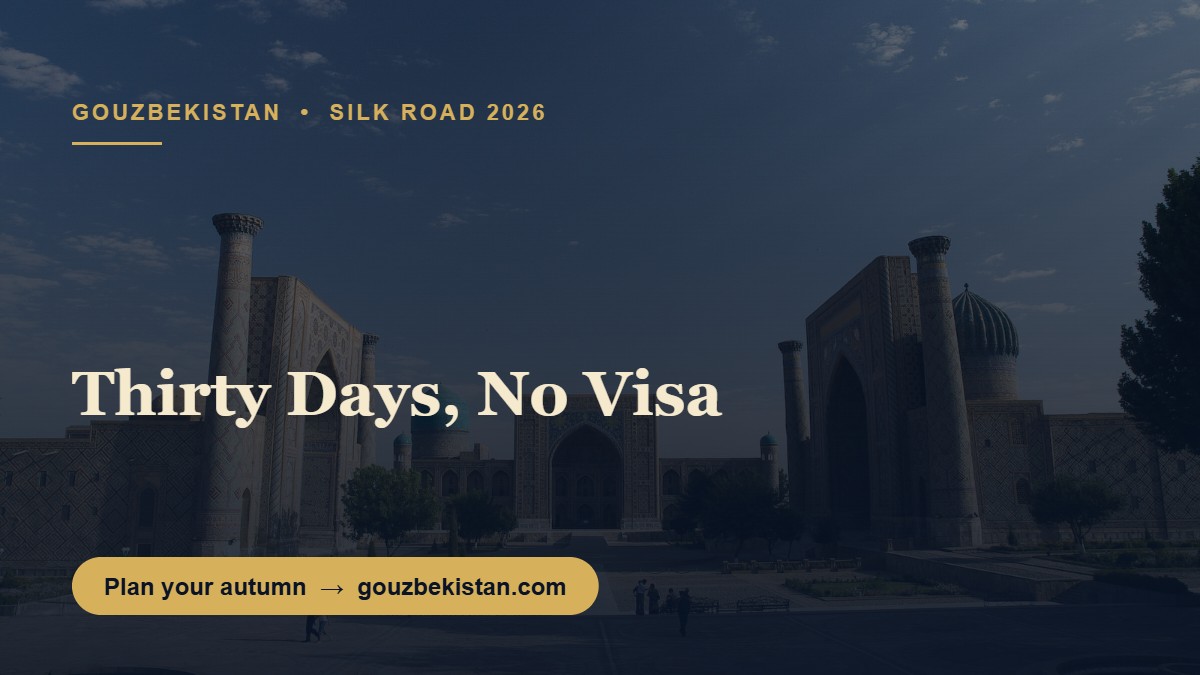 Thirty Days, No Visa: The American Autumn on the Silk Road