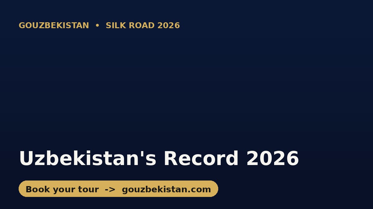 Uzbekistan's Record 2026: Why the World Is Suddenly Booking the Silk Road